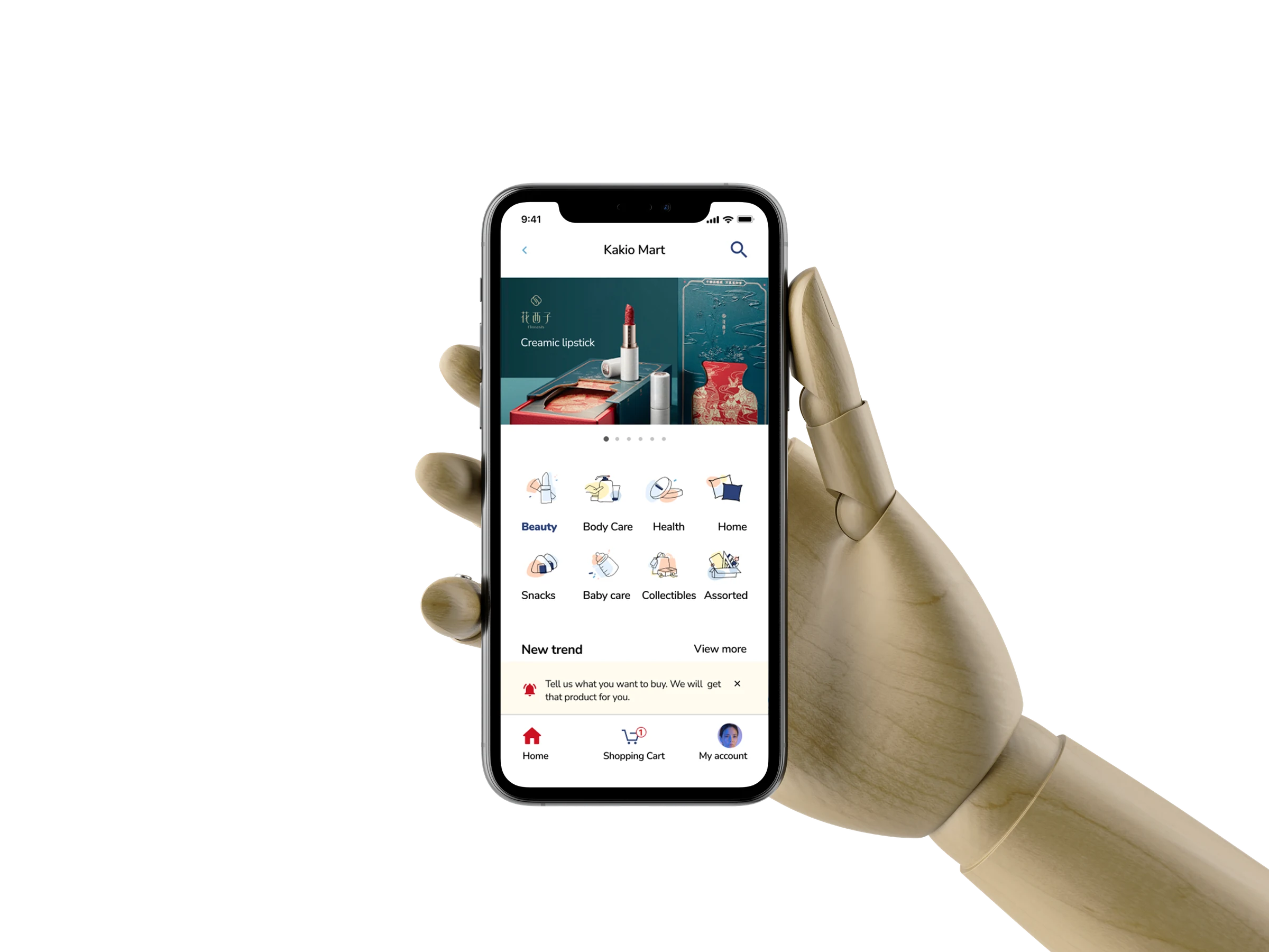 Kakio Mart final product mockup